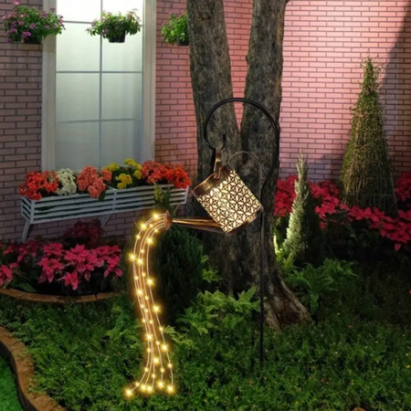 LAMPA OGRODOWA SOLARNA KONEWKA LED WBIJANA Z CZUJNIKIEM OZDOBA GIRLANDA XXL