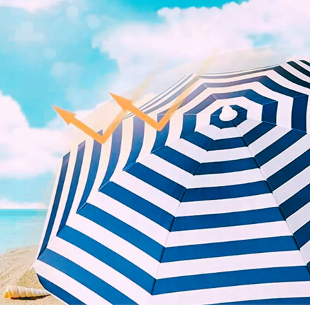 DUŻY PARASOL PLAŻOWY BALKONOWY OGRODOWY SKŁADANY BALKON TARAS PLAŻĘ 180CM