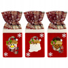 3x ŚWIĄTECZNY POKROWIEC NA BUTELKĘ ETUI UBRANKO DEKORACJA MIKOŁAJ PREZENT