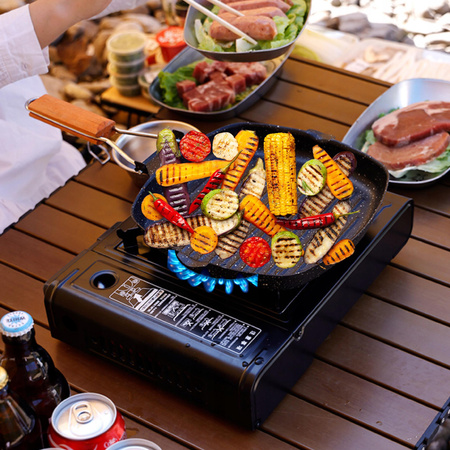 KUCHENKA GAZOWA PRZENOŚNA TURYSTYCZNA SURVIVAL BIWAK POLOWA NA KARTUSZE GAZ