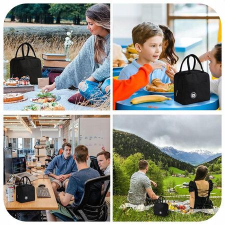 TORBA TERMICZNA ŚNIADANIOWA IZOLACYJNA NA JEDZENIE PIKNIK PLAŻĘ LUNCH BOX