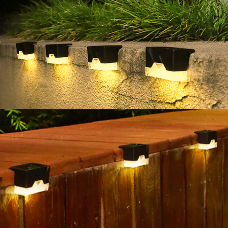 12x Lampa SOLARNA Ogrodowa LED na Schody Taras Płot Lampki Oświetlenie