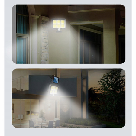 LAMPA SOLARNA Z CZUJNIKIEM RUCH ZMIERZCHU ZEWNĘTRZNA ULICZNA LED COB PILOT