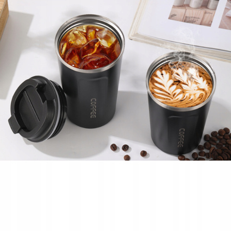 KUBEK TERMICZNY TERMOS 510 ML WYŚWIETLACZ EKRAN LCD NA KAWĘ HERBATĘ SMART