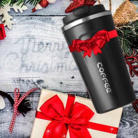 KUBEK TERMICZNY TERMOS 510 ML WYŚWIETLACZ EKRAN LCD NA KAWĘ HERBATĘ SMART