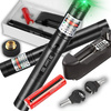 MOCNY WSKAŹNIK LASEROWY LASER POINTER ZIELONY AKU + ŁADOWARKA I NAKŁADKA