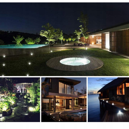 6x LAMPA SOLARNA OGRODOWA GRUNTOWA WBIJANA NAJAZDOWA 16 LED ŚWIECĄCY DYSK