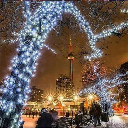 LAMPKI CHOINKOWE 300 LED ZEWNĘTRZNE STAŁE FLASH BIAŁE GRUBY KABEL KURTYNA