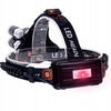 MOCNA LATARKA CZOŁOWA 5x LED CREE XM-L T6 LAMPKA CZOŁÓWKA NA GŁOWĘ 2x AKU