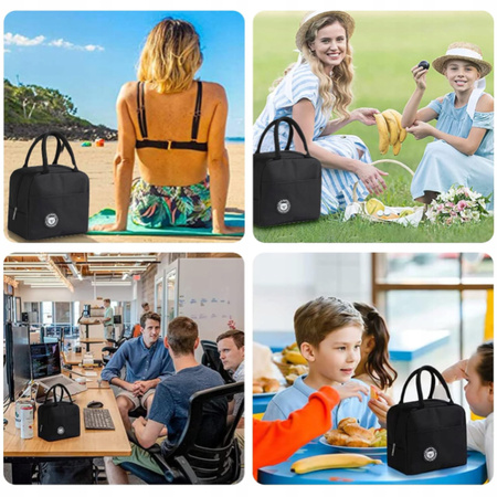 TORBA TERMICZNA ŚNIADANIOWA IZOLACYJNA NA JEDZENIE PIKNIK PLAŻĘ LUNCH BOX