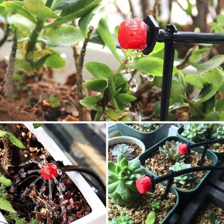 KURTYNA WODNA MGIEŁKA WĄŻ 25M ZRASZACZ OGRODOWY SYSTEM NAWADNIANIA DYSZE