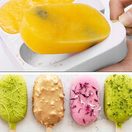 FOREMKI FORMA SILIKONOWA DO LODÓW NA PATYKU FORMY FOREMKA LODU DESERÓW LODY