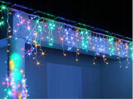 SOPLE 500 LED LAMPKI ZEWNĘTRZNE IP44 STAŁE + FLASH KURTYNA ŚWIETLNA GRUBE