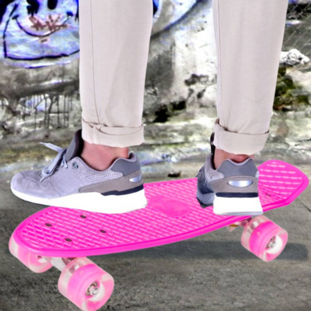 DESKOROLKA FISZKA LED DESKA ŚWIECĄCE KOŁA RGB FISHBOARD FISH PREZENT DLA DZIECI