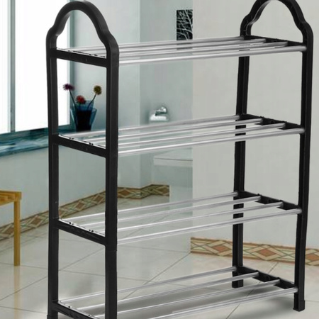 PÓŁKA NA BUTY STOJAK REGAŁ SZAFKA 4 POZIOMY MOCNA Organizer Na Buty Do Domu