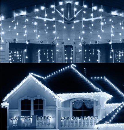 SOPLE 300 LED LAMPKI ZEWNĘTRZNE IP44 STAŁE + FLASH KURTYNA ŚWIETLNA GRUBE