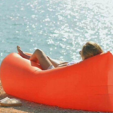 NADMUCHIWANA ROZKŁADANA SOFA LAZY BAG AIR NA PLAŻE FOTEL MATERAC LEŻAK