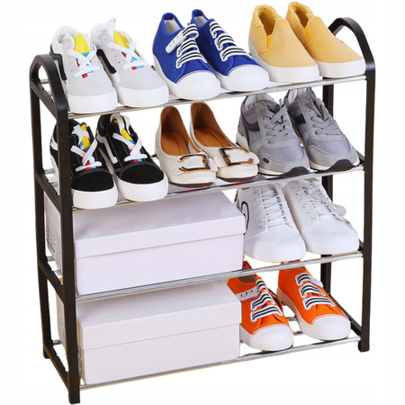 PÓŁKA NA BUTY STOJAK REGAŁ SZAFKA 4 POZIOMY MOCNA Organizer Na Buty Do Domu