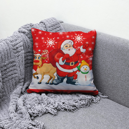 4x POSZEWKI ŚWIĄTECZNE Poszewka Świąteczna Na Poduszke Poduszki Dekoracyjne