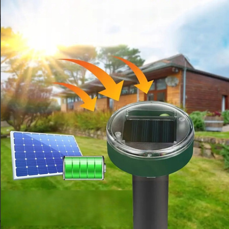 4x SILNY ODSTRASZACZ SOLARNY KRETÓW GRYZONI NA KRETY NORNICE WIBRACYJNY XXL