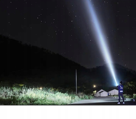 MOCNA LATARKA TAKTYCZNA LED XHP90 ZOOM WOJSKOWA CREE AKUMULATOROWA SZPERACZ