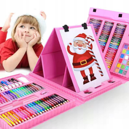 ZESTAW DO MALOWANIA DLA DZIECI Dziewczynek Artystyczny Plastyczny WALIZKA