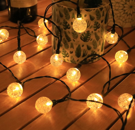 KURTYNA ŚWIETLNA LED GIRLANDA SOLARNA LAMPKI SOPLE WISZĄCE ŚWIĄTECZNE KULKI