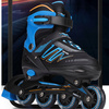ROLKI Łyżworolki REGULOWANE Świecące KOŁA LED Kauczukowe Kółka Rozm. 39-42