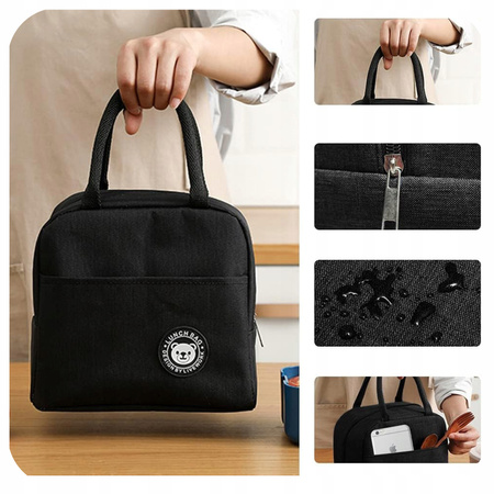 TORBA TERMICZNA ŚNIADANIOWA IZOLACYJNA NA JEDZENIE PIKNIK PLAŻĘ LUNCH BOX