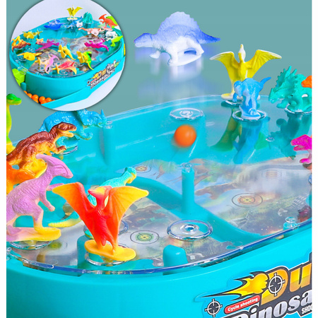 GRA ZRĘCZNOŚCIOWA INTERAKTYWNA ZABAWKA PREZENT DLA DZIECI DINOZAURY STRZELA