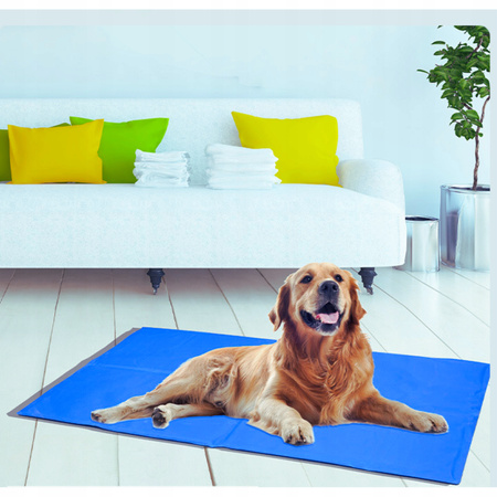 MATA CHŁODZĄCA DLA PSA I KOTA DUŻA LEGOWISKO XXXL WODOODPORNA 90x50cm