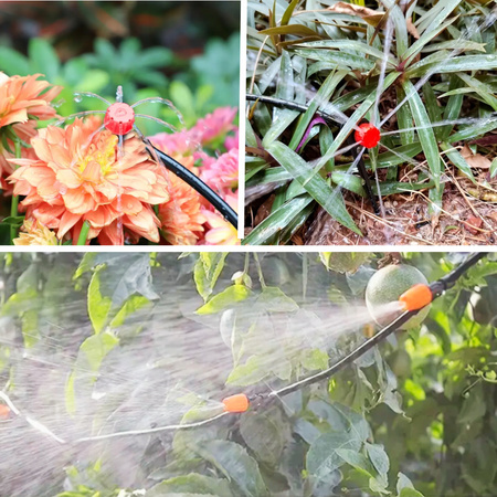 KURTYNA WODNA MGIEŁKA WĄŻ 25M ZRASZACZ OGRODOWY SYSTEM NAWADNIANIA DYSZE