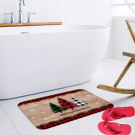 WYCIERACZKA ŚWIĄTECZNA POD DRZWI 45x45cm WEJŚCIOWA DO BUTÓW CHRISTMAS MATA