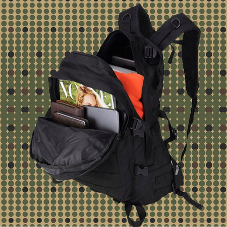 PLECAK SZKOLNY CZARNY DUŻY MŁODZIEŻOWY DO SZKOŁY PRACY SPORTOWY NA LAPTOPA