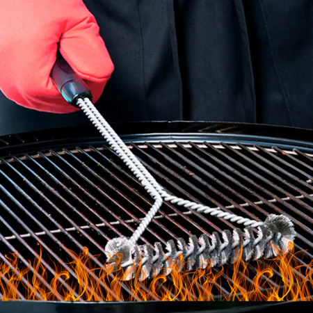 SZCZOTKA DO CZYSZCZENIA GRILLA RUSZTU SKROBAK GRILL STAL NIERDZEWNA GRUBA