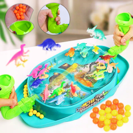 GRA ZRĘCZNOŚCIOWA INTERAKTYWNA ZABAWKA PREZENT DLA DZIECI DINOZAURY STRZELA