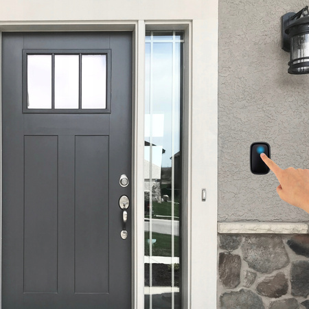 DZWONEK BEZPRZEWODOWY WODOODPORNY DO DRZWI 300M IP44 ZEWNĘTRZNY DO FURTKI