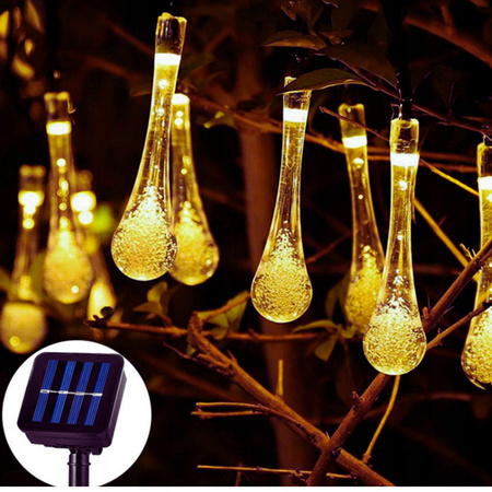 KURTYNA ŚWIETLNA LED GIRLANDA SOLARNA LAMPKI SOPLE WISZĄCE ŚWIĄTECZNE KULKI