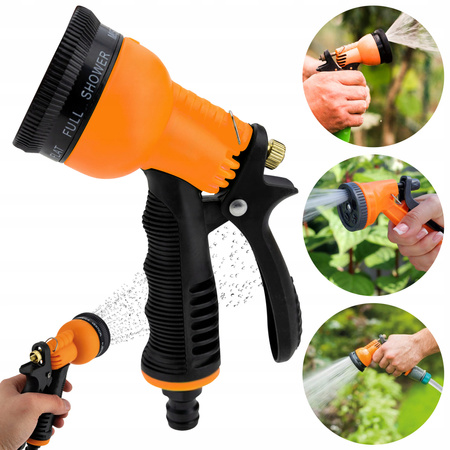 PISTOLET DO PODLEWANIA ZRASZACZ WODY OGRODOWY DO WĘŻA OGRODOWEGO 8 FUNKCJI