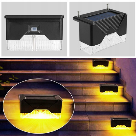 12x Lampa SOLARNA Ogrodowa LED na Schody Taras Płot Lampki Oświetlenie