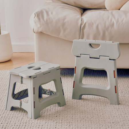 Stołek Taboret Składany Krzesło Składane Duży Antypoślizgowe Nóżki 135kg