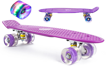 DESKOROLKA DESKA TYPU FISZKA ŚWIECĄCE KOŁA LED 56cm 100KG FISH DLA DZIECI