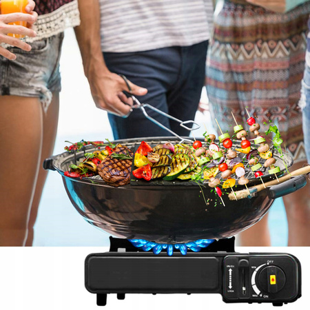 KUCHENKA GAZOWA PRZENOŚNA TURYSTYCZNA SURVIVAL BIWAK POLOWA NA KARTUSZE GAZ