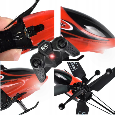 HELIKOPTER ZDALNIE STEROWANY SAMOLOT RC ŚMIGŁOWIEC NA PILOT LED USB PREZENT