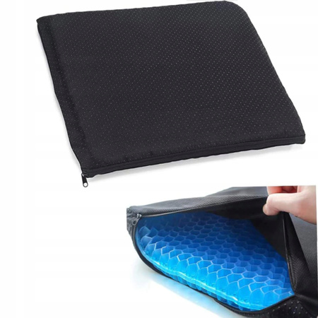 PODUSZKA ŻELOWA ORTOPEDYCZNA SILIKONOWA PODKŁADKA CHŁODZĄCA DO SIEDZENIA