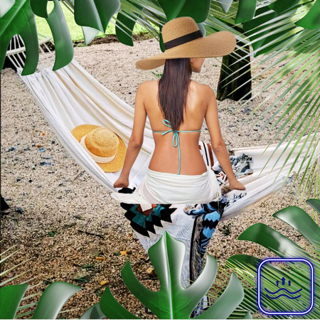 HAMAK OGRODOWY 2 OSOBOWY HUŚTAWKA XXL MOCNY WZMOCNIONY PAŁĄK DUŻY + TORBA