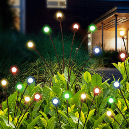 2x LAMPKI SOLARNE LAMPA SOLARNA KULKI LED WBIJANE OGRODOWE KULA DO OGRODU