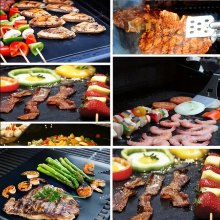 4x MATA TEFLONOWA NA GRILLA DO PIECZENIA TACKA NA GRILL SMAŻENIA PIEKARNIKA