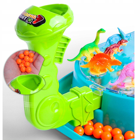 GRA ZRĘCZNOŚCIOWA INTERAKTYWNA ZABAWKA PREZENT DLA DZIECI DINOZAURY STRZELA