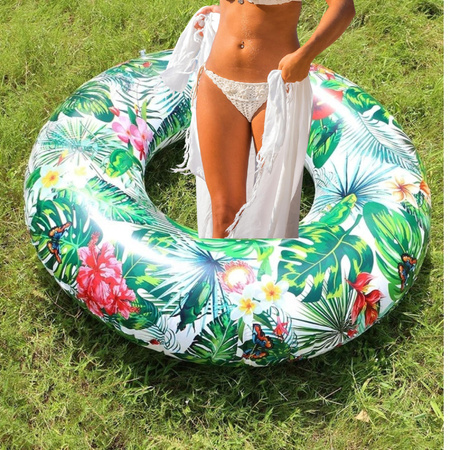 KOŁO DMUCHANE DO PŁYWANIA KÓŁKO DUŻE DO WODY BASENU PLAŻOWE XXXL 130CM